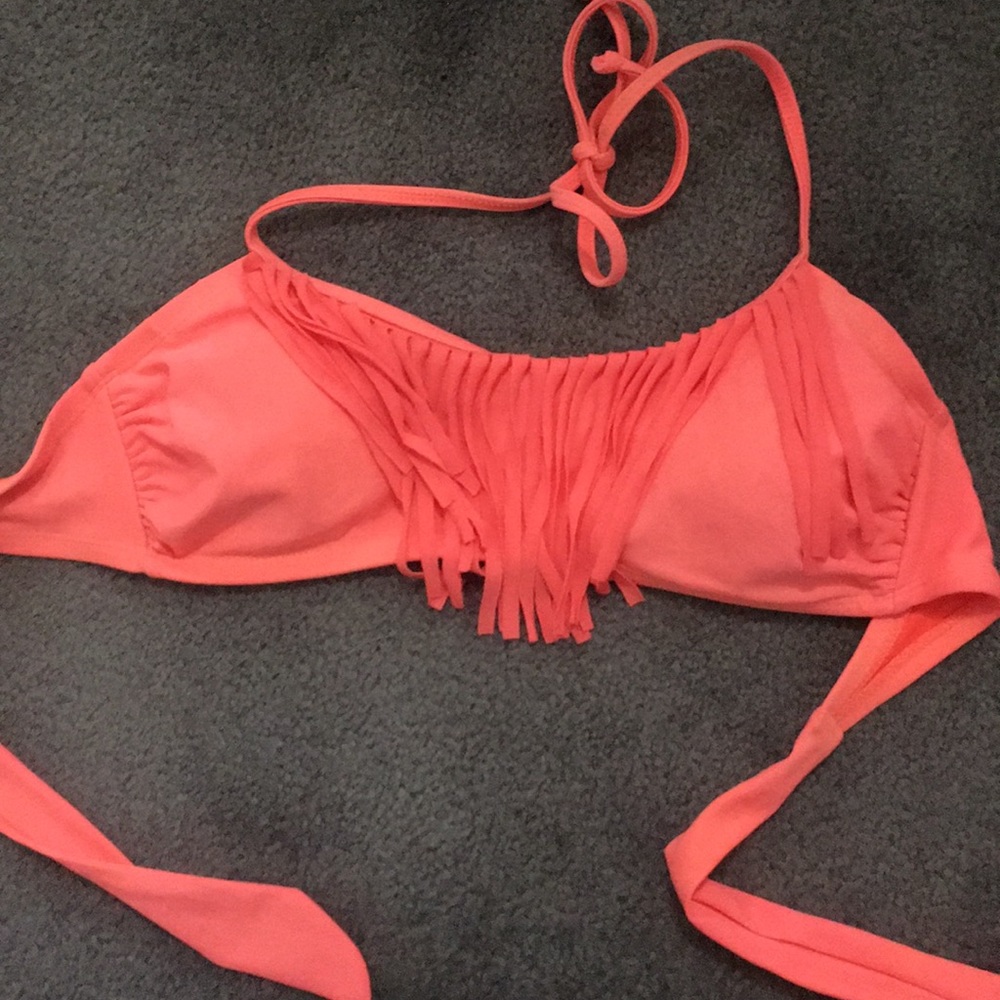 Neon Orange Swim Top!